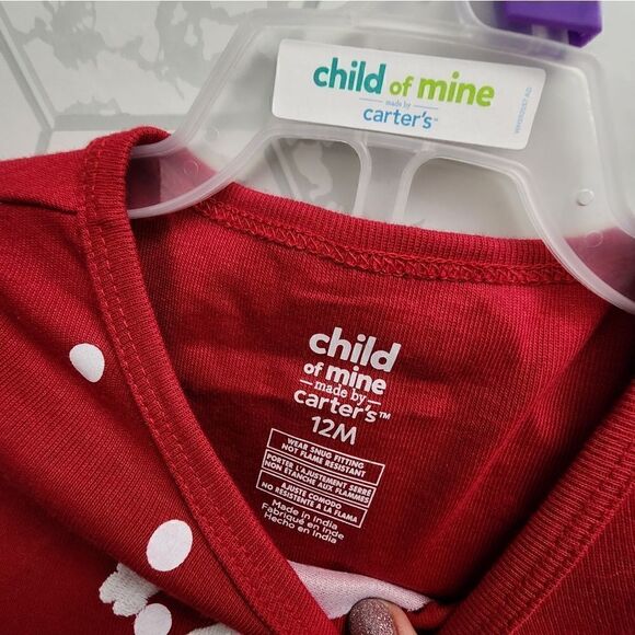 Nwt Christmas 12 months Baby Girl Cotton Pajama Set - Picture 4 of 8